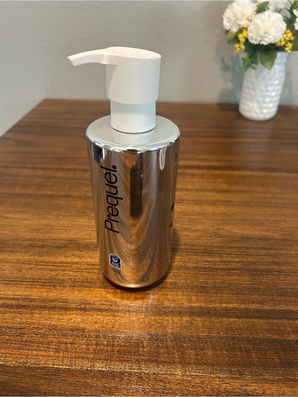 Prequel Silver Facial Cleanser with White Pump